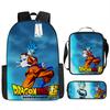 Dragon Ball three-piece backpack popular animation primary school schoolbag boys new bag