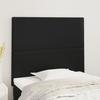 VidaXL Headboards 2 Pcs Black 100x5x78-88 Cm Faux Leather3116136