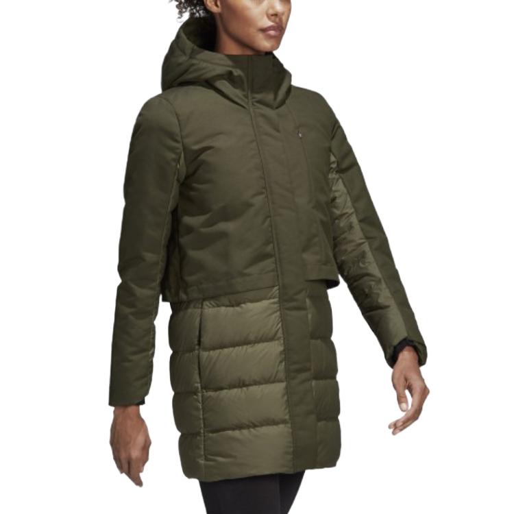 Adidas Climawarm Warm Comfortable Waterproof Down Jacket Women Jacket Green CY8646