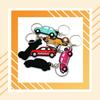 Keychain Car Shape Double-Side Cartoon Key Ring Multi Kinds Theftproof Safety Metal Clasp Holder Accessory Keys Wallet