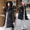 Winter Neuer Stil Baumwollmantel Damen Mittellang Große Größe Locker Taille Daunen-Baumwollmantel Jacke Baumwollwattierte Jacke