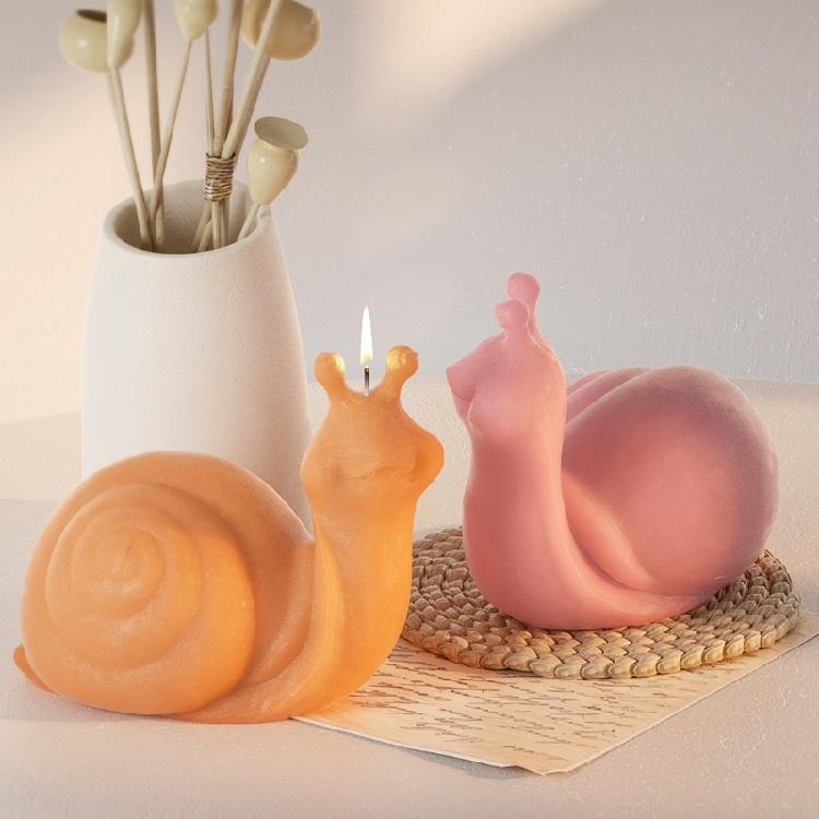 Snail Epoxy Resin Mould 3D Snail Silicone Mould for Candle Making Home Decors