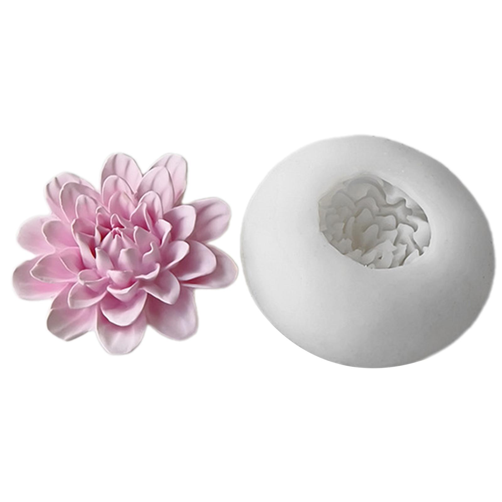 

Геометрическая силиконовая форма в форме цветка, бетонные формы, реалистичные формы для поделок, полимерные формы для ручного изготовления поделок из свечей