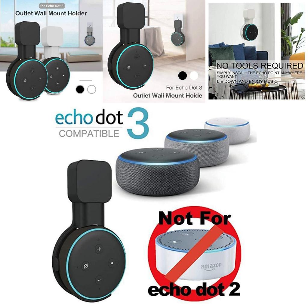 Stilvolle Wandhalterung zum Aufladen für Echo Dot 3 Google Smart Speaker