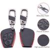 Leder Fernbedienung Auto Schlüsselanhänger Fall Abdeckung Halter Shell für Mercedes Benz CBER Klasse GL CLS CLK SLK W203 W211 W204 3 Tasten Kette
