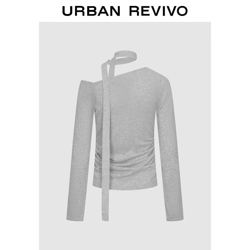 

Женский асимметричный вязаный топ с деталью-завязкой XL