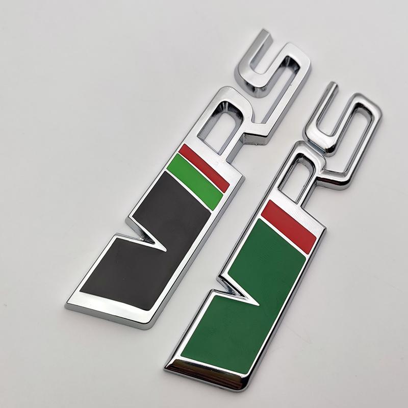 3D Metal Logo VRS Emblem Letters CarTrunk Badge Decal For Skoda Fabia Kodiaq MK2 MK3 A7 A5 2 3 Octavia VRS Stikcer Accessories