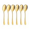 EIOLWJIEO 6pieces Elegant Appearance Stainless Steel Set Durable For Stylish Dining Convenient Storage Serving Spoons Sets, golden