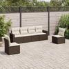 VidaXL Garden Lounge Set with Cushions 6 Pcs, Sofas with Adjustable Feet, Outdoor Furniture Set Patio Terrace, 3218803