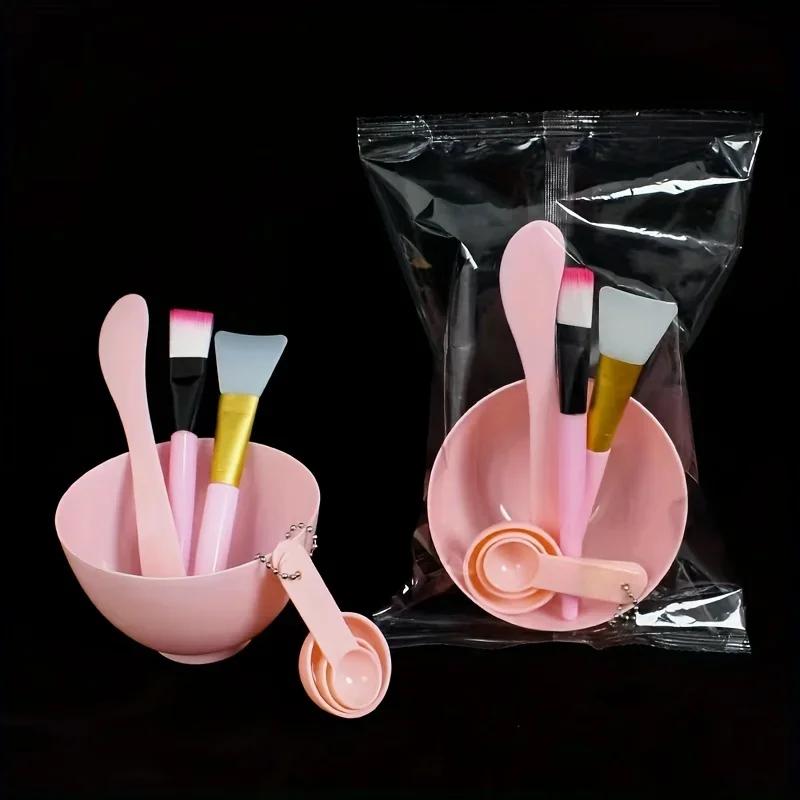 Face Mask Mixing Bowl Set, 7 In 1 DIY Facemask Mixing Tool Kit, Facial Mask Bowl Stick Spatula Silicone Soft Face Brushes Spoons