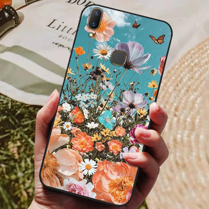 For Vivo Y85 Case 1723 V9 Silicon Back Cover Phone Case for Vivo V9 Youth Cases Soft Bumper Coque for Vivo 1727 1726 Fundas