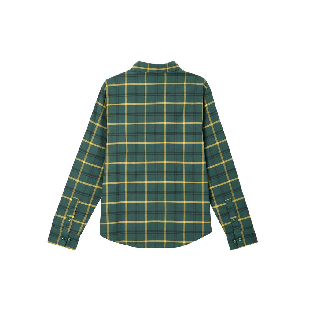 Nike Polo de Manga Larga a Cuadros Deportivo Casual Transpirable para Hombre Verde DA4251-333