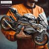 Platinum BMW Motorcycle Mechanical Racing Children's Toys Puzzle Assembled Building Block Model Ornaments Boy Gift