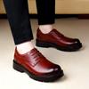High Quality Cow Leather Platform High Heel Flat/7CM Height Increase Men Leather Shoe Oxford Dress Elevator Shoes Formal Wedding