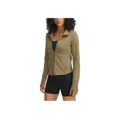 Meridian Reißverschluss-Kragen Outdoor Freizeit Sport Langarmjacke Damenjacke Quarzgrau 1379157-251