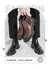 2025 Men's High-top Chelsea Leather Boots: Cross-border Fashion Slip-on Ankle & Martin Style