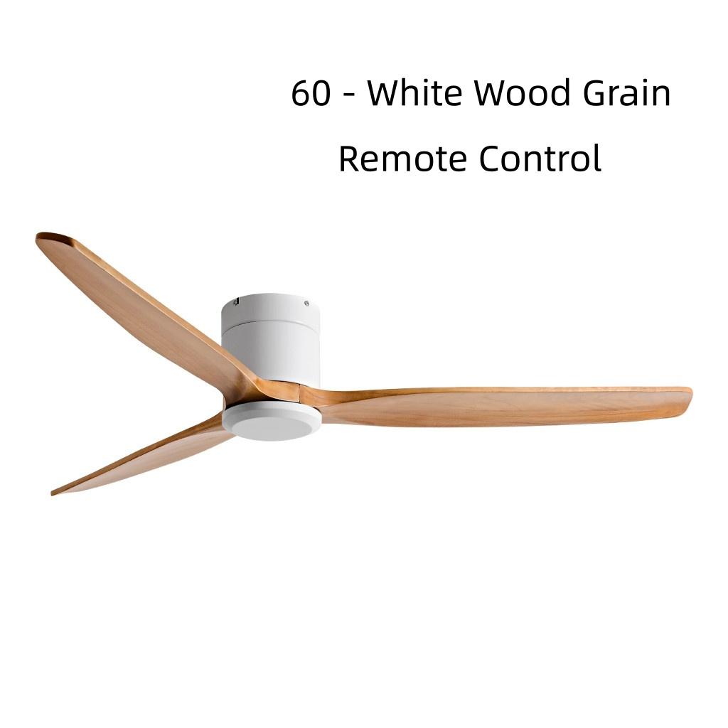 42-60" Modern Whisper-Quiet Villa Hotel Decoration Fan Commercial Ceiling Fan Style Solid Wood Blades Electric Fan