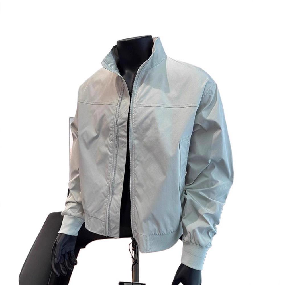 Bomber Schulter Bomberjacke Herren Herbst Neu Amerikanisch Drei-Schutz Stehkragen Kurze Jacke Werkzeugjacke