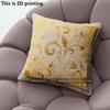 Vintage Gold Floral Throw Pillow Covers Pattern Cushion Cover Suitable for Sofa Bedroom Car Pillow Cover