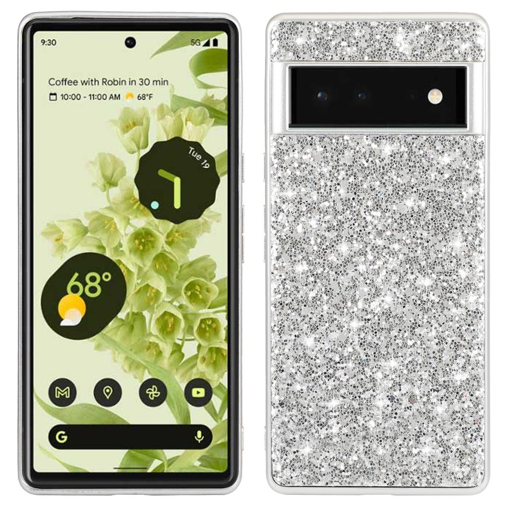 For Google Pixel 8a Back Case TPU+PC Sequins Bling Cover Cell Phone Accessory Wholesale
