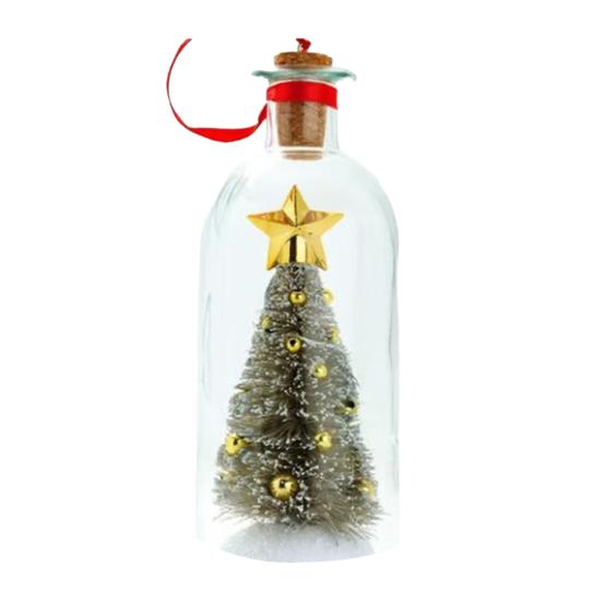 Christmas Tree Message in A Bottle Recordable Voice Christmas Tree Ornament
