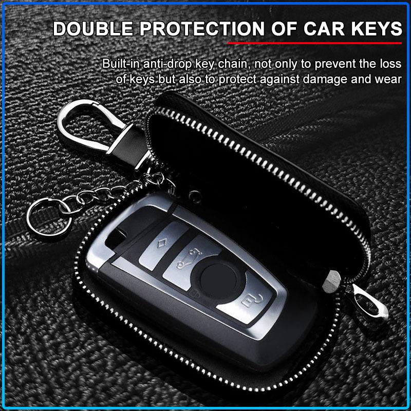 For Volvo XC90 XC60 XC70 XC40 V90 V60 V40 C70 C30 S80 Car Key Holder Pouch Wallet Housekeeper Key Case Mini Card Bag