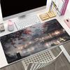 Large Size Gaming Mouse Pad Traditional Ink Landscape Design Antislip Rubber Material Keyboard Decorative Desktop Mat mm