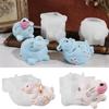 Sheep Flower Pot Candle Silicone Mold Diy Sheep Gypsum Resin Aromatherapy Candlestick Decor Handmade Cute Animal Creative Crafts