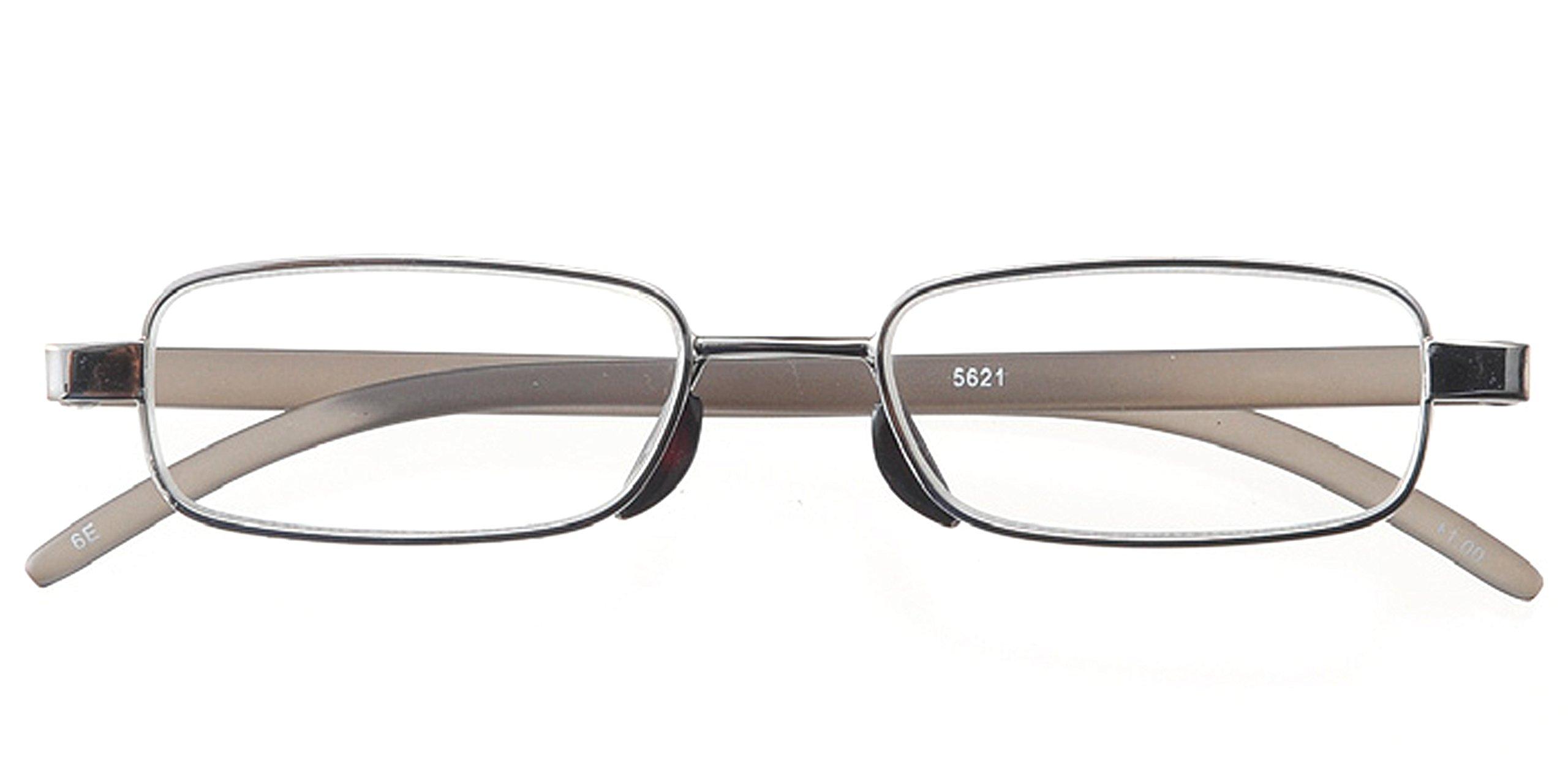 

Ultra Slim Ultra Thin Lightweight Reading Glasses exclusive slim Gunmetal (с корпусом) Men s +2.00