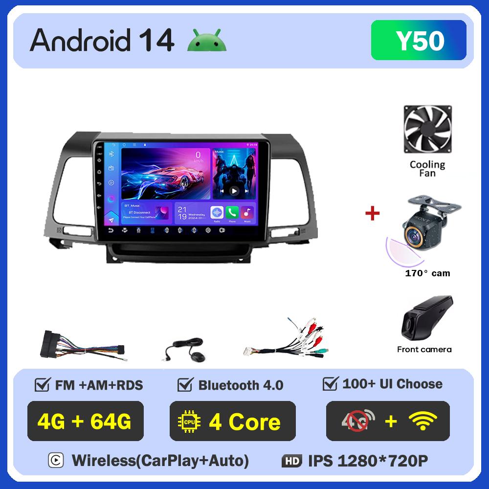 Car Multimedia Player For kia Opirus GH 2006 -2011 Car Radio Player Touch Screen Wireless Android 14 Intelligent System 5G Wifi