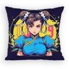 ChunLi Game SStreetFfighters Pillow Case Antidustmite Pillowcase Invisible zipper silky short plush Sofa cushion cover