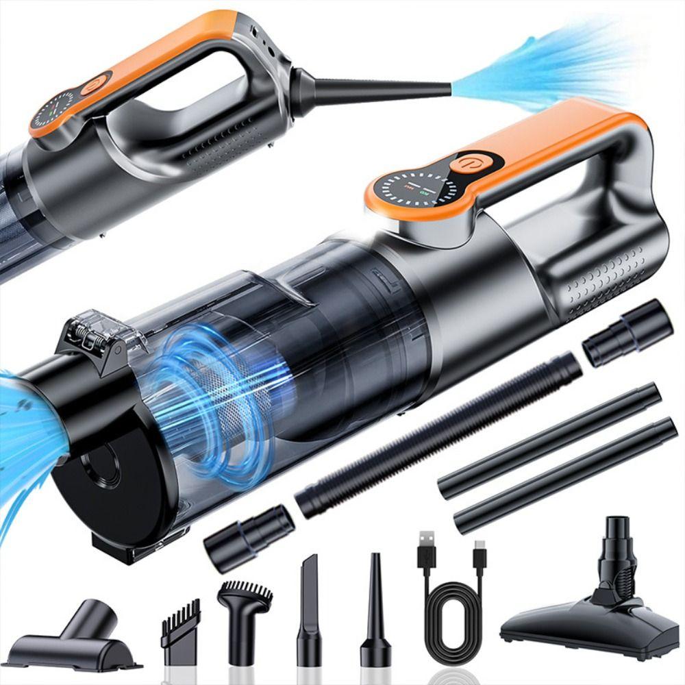 Cordless Car Vacuum Cleaner Powerful Suction Dust Buster Car Dust Collector Set Pet Hair Cleaning