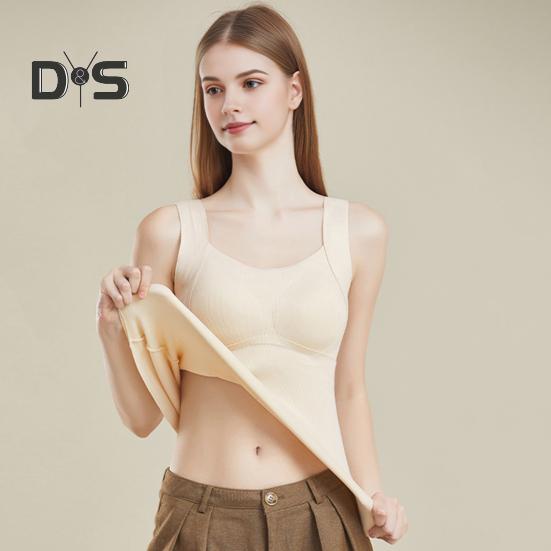 Unterhemd 3D-Cup-Form Warmes Bequemes Selbsterhitzendes Thermo-Oberteil Gepolsterte Nahtlose Unterhemd Für Herbst Und Winter