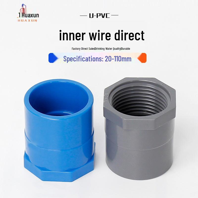 PVC Internal Thread Straight Connector (Sizes: 20, 25, 32, 40, 50, 63, 75, 90)