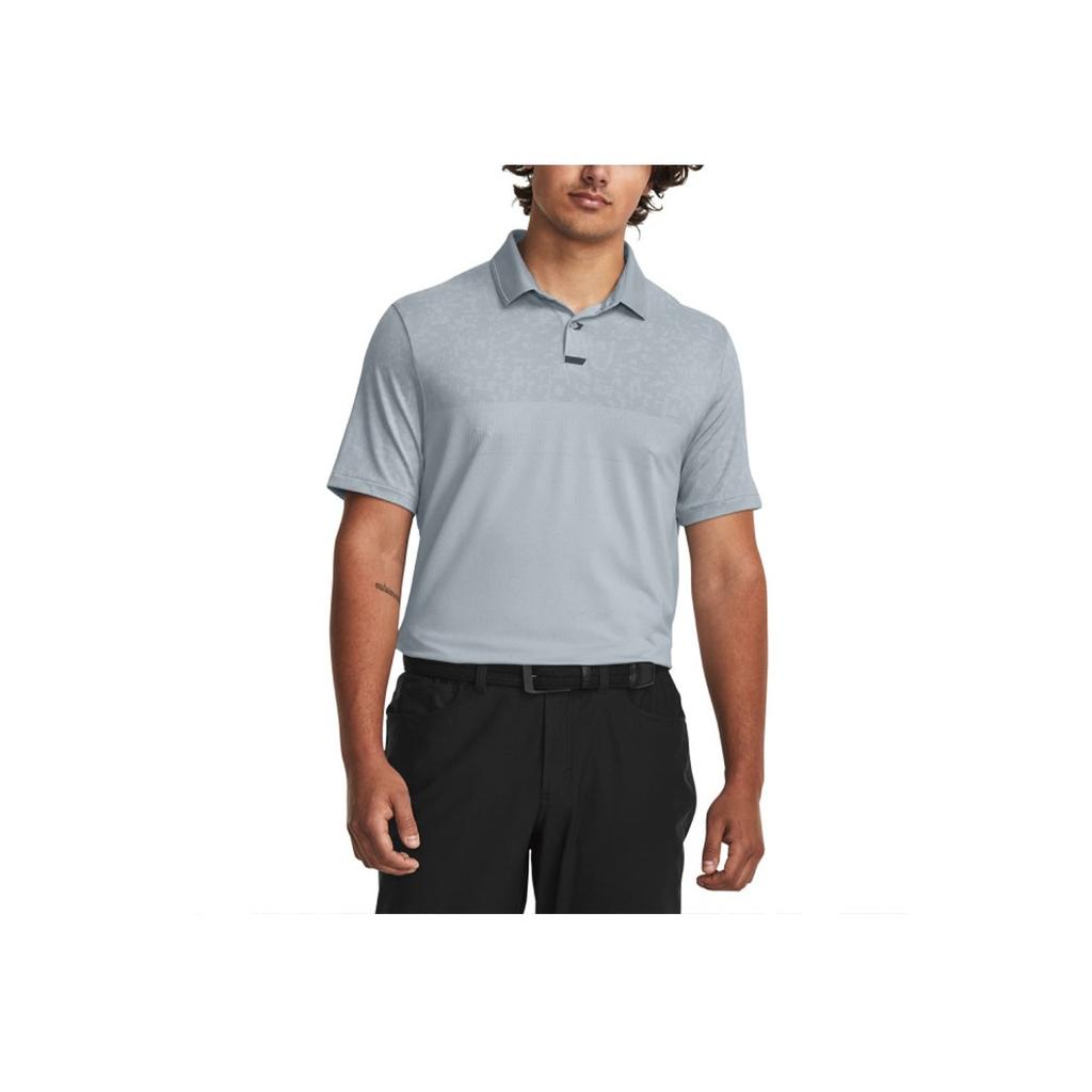 Under Armour Tour Tips Solid Golf Polo Shirt Men Tops Blue 1379737-465