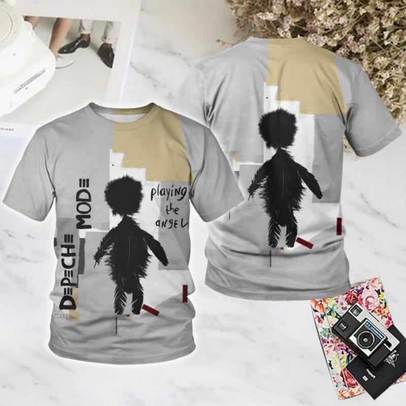 Rock Band Depeche Mode 3D Print T-Shirts Summer New Men Women Hip Hop Trend Short Sleeve TShirt Loose Casual Oversized Y2k Top
