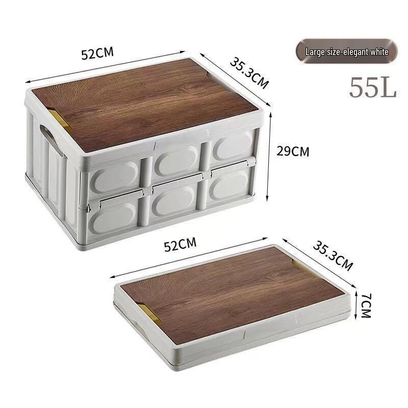Folding Camping Car Storage Box Large 55L