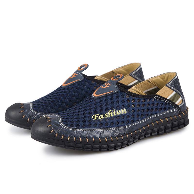 Kožené Muži Vodní Plážové sandály Léto Venkovní Ležérní Sportovní sandály s uzavřenou špičkou Protiskluzové Měkké Turistické Brodící tenisky