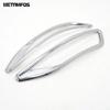 For Volkswagen VW Touran 2016- 2024 Chrome Fog Rear Light Lamp Cover Trim Foglight Foglamp Protector Accessories Car Styling