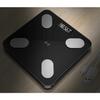 Intelligente Bluetooth Analyse-Badezimmerwaage, Schwarz + 150cm Maßband
