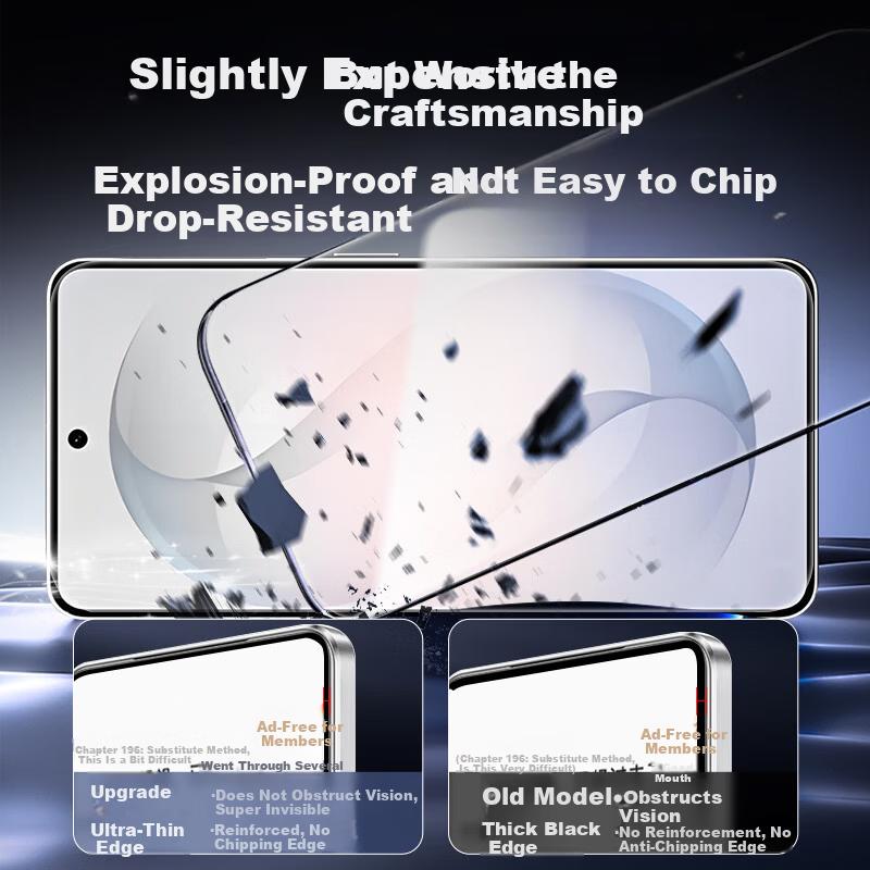 KOOLIFE Tempered Glass Screen Protector for Samsung Galaxy S26 Ultra Full Coverage Ultra-Thin HD Anti-Drop Fingerprint Unlock Film