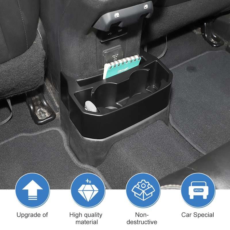 Rear Seat  Water Cup Holder Storage Box Organiser Container For Jeep Wrangler JL ,For JT Gladiator 2018 Up Car Interior Acessories