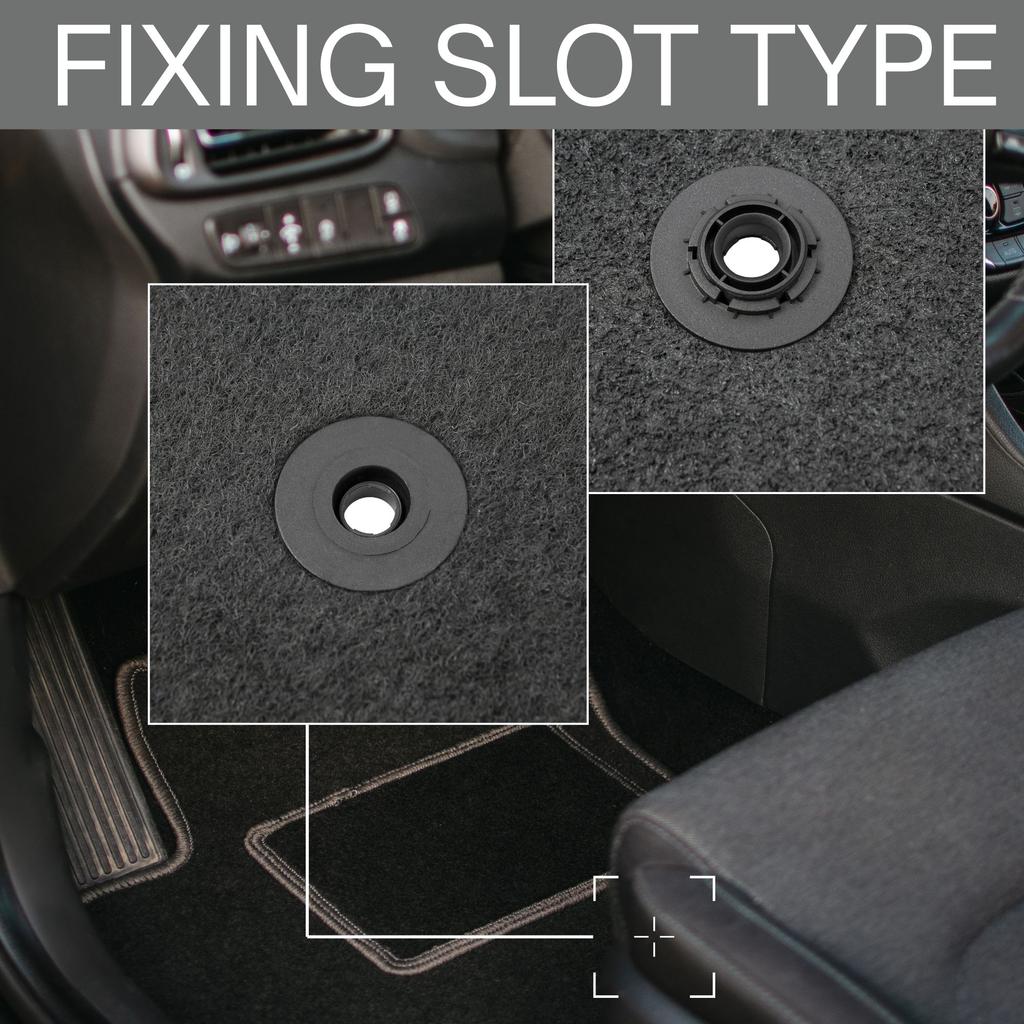 Velvet Driver Floor Mat For Citroen C3 Pluriel Cabrio (2003-2010)