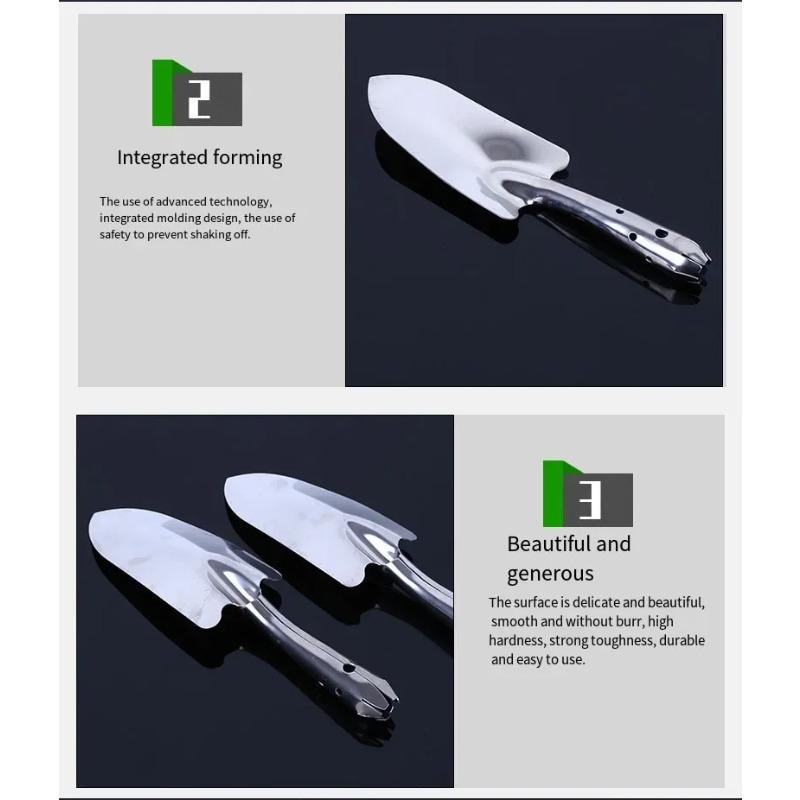 Edelstahl Kleine Schaufel Pflanzen von Blumen Gartengeräte Topfpflanzung Gartenarbeit Graben Erde Sukkulente Blume Spaten