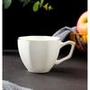 Bone China Coffee Mug with Gold Rim, 200-400ml Tea Cup with Handle White 1pc, for Espresso,Hot Cocoa,Cappuccino,Latte and Cold Drinks, Microwave Safe