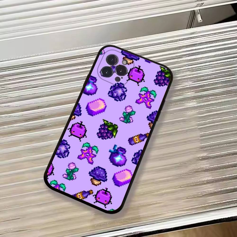 Funny Game S-Stardew valley Phone Case For iPhone 17, 16,15,14,13,12,11 Plus,Pro Max, Others Soft Black Cover