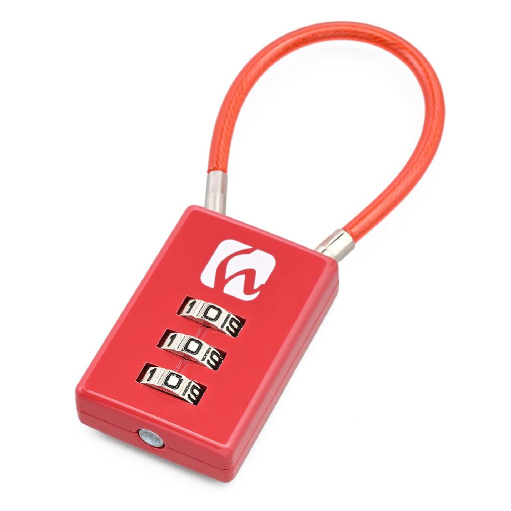 Henly Begins Daytona Wire Seat Bag 100mm Wire Dial Straight 45844 Lock, Compatible, Key, Padlock, Length, Lock, Type, DLK010R, Red,