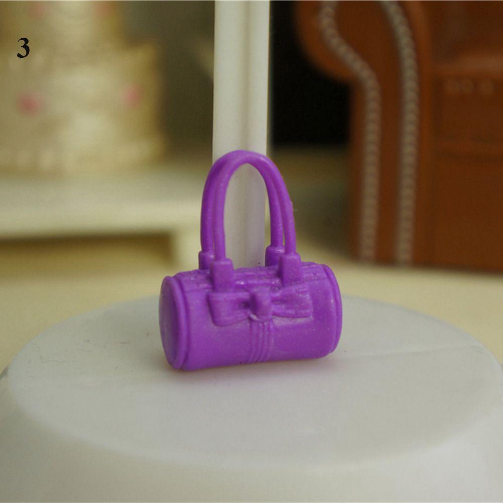 34 Styles Fashion Dollhouse Kids Toys 1/6 Doll Accessories Lady Plastic Bag Dolls Handbag Purse
