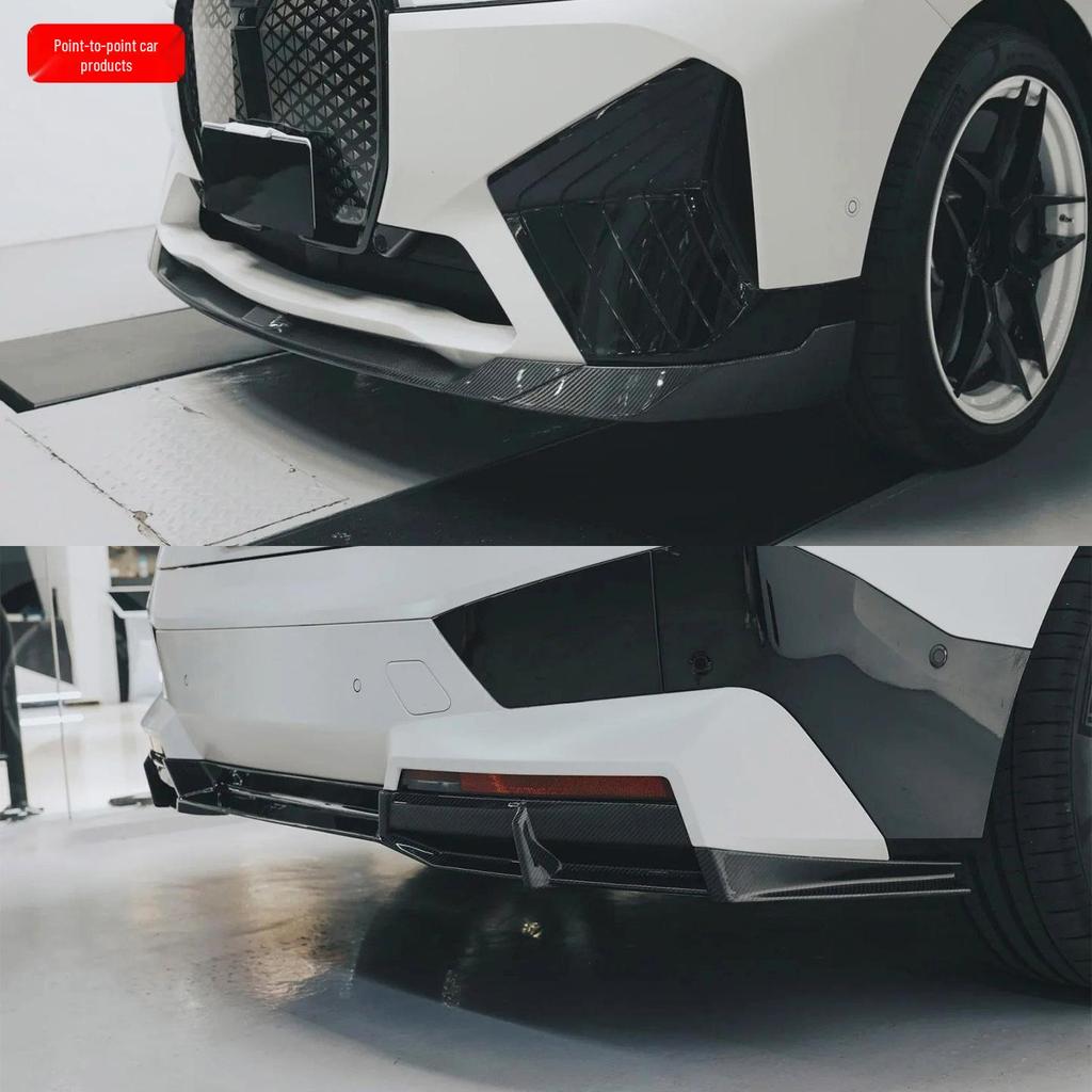 BMW IX Carbon Fiber Body Kit: FD Style Front Lip, Side Skirts, Rear Lip, Rear Bumper Corners, Roof Spoiler.