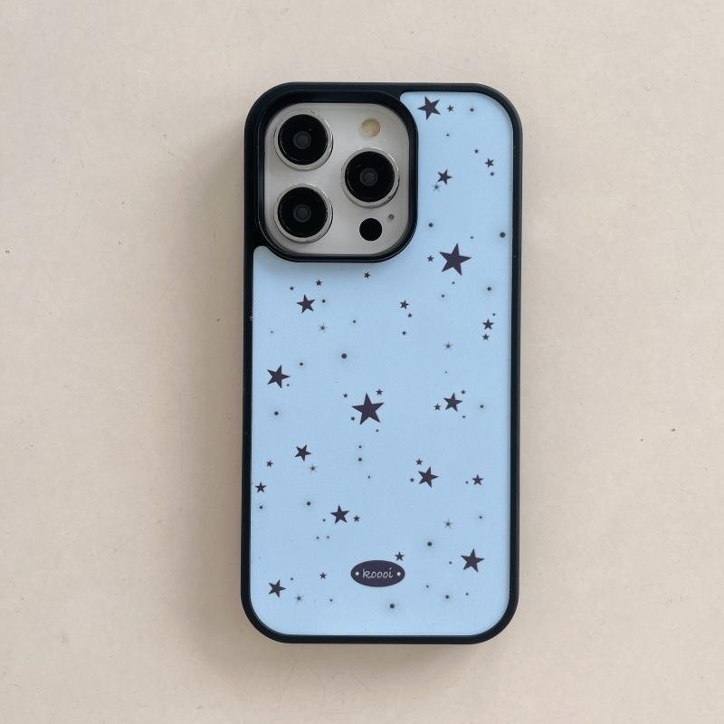 Blue Star Cute Puppy Cartoon Band Aid Bracket Phone Case For iPhone 17 Air 16 15 14 13 12 11 Pro Max Plus Kawaii Cover
